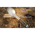 High Quality Fashion Titanium Spoon, titanium spork, folding titanium spork